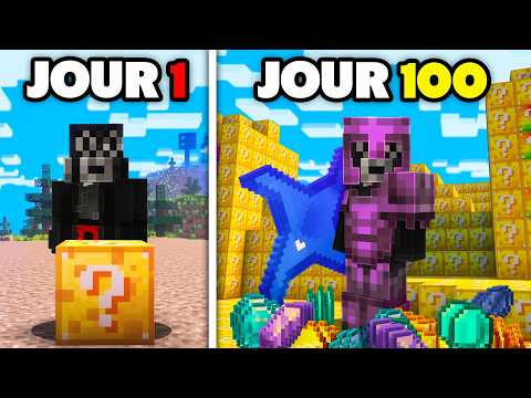 100 Jours avec des LUCKY BLOCK sur Minecraft (ft Minoc, Laink, Dart, ...)