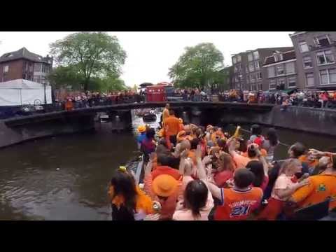 King's day on the boat 2014