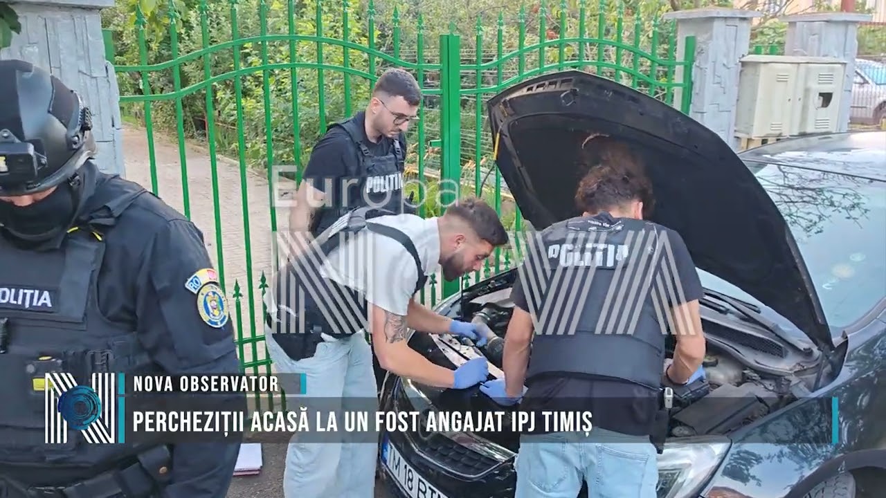 Percheziții acasă la un fost angajat IPJ Timiș