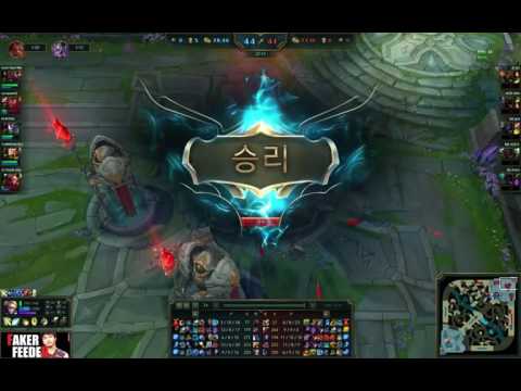 Bjergsen ( Azir ) vs Sofm ( Zed ) Midlane Faker Feeder HL ✔214