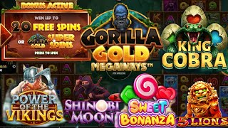 £1300 Slot Bonus Hunt with Lucky Devil 🎰💥 Big Win? Gorilla Gold Megaways, Sweet Bonanza & More! Video Video