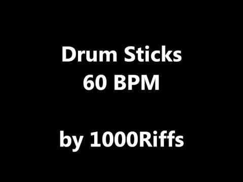 Drum Sticks Metronome : 60 BPM - Beats Per Minute