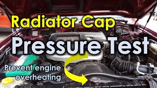 Radiator Cap Pressure Test