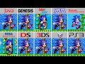 Sonic the Hedgehog (1991) Java vs Genesis vs GameGear vs GBA vs NES vs SMG vs DS vs 3DS vs GC vs PS3