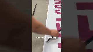 How to install a feather flag banners?