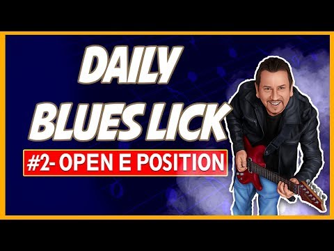 Open Position E Blues Lick - Daily Blues Licks #2
