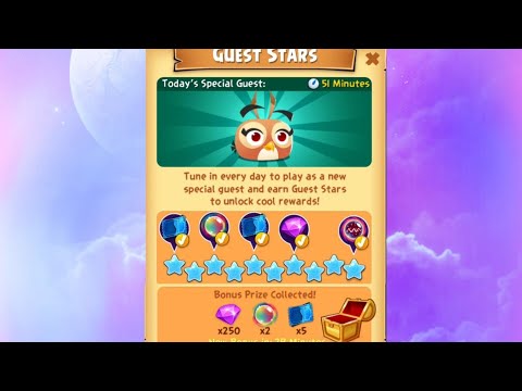 Angry Birds Pop Daily Guest Star Earning 420 Gems for 10 levels (30 mins play - see description)