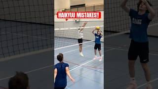 WORST VOLLEYBALL MISTAKE!? 😡 #haikyuu #volleyball #hinata #volleyballplayer #anime
