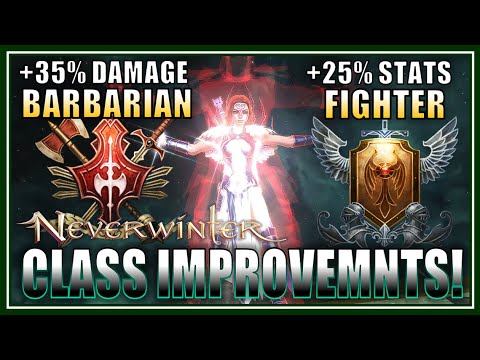 HUGE Damage Buffs to Barbarian! Stat Buffs to Fighter! Bard Songblade Rework Started! - Neverwinter