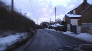 preview picture of video 'Driving Through Leigh (Towards Bransford), Worcestershire, England 9th January 2010'