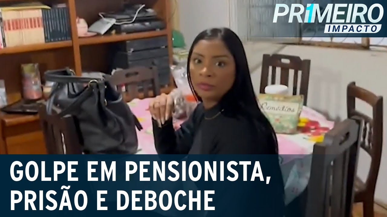Estelionatária presa debocha da polícia no momento da prisão | Primeiro Impacto (26/04/23)