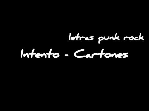 Intento - Cartones Letra