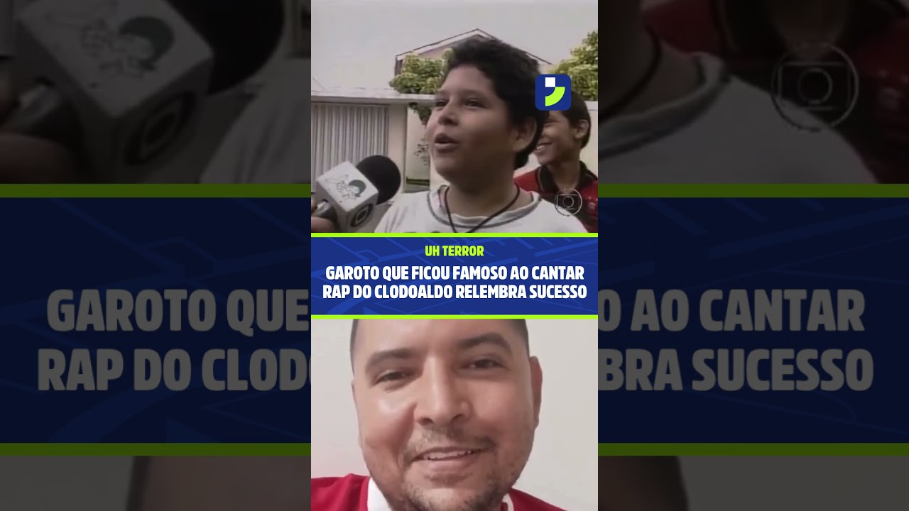 Imagem da notícia Garoto que ficou famoso ao cantar Rap do Clodoaldo relembra sucesso