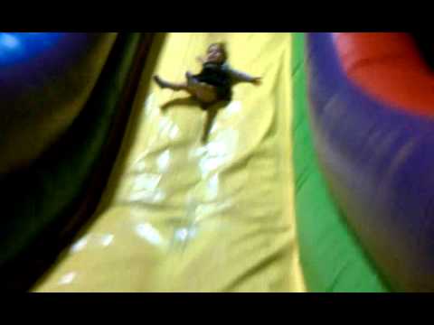 Celena first moonbounce slide