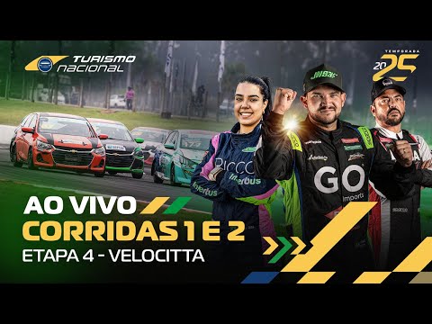 TURISMO NACIONAL 2025 |  AO VIVO |  4ª ETAPA - VELOCITTA - CORRIDAS 1 E 2
