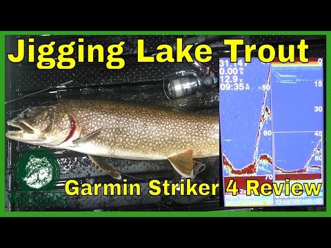 Jigging Lake Trout - Garmin Striker 4 Test (Deep Water) - Ice Fishing