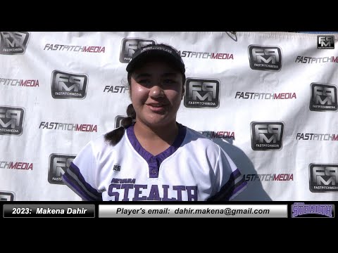 2023 Makena Dahir 4.42 GPA - Power Hitting Outfielder & Shortstop Softball Skills Video -NV Stealth