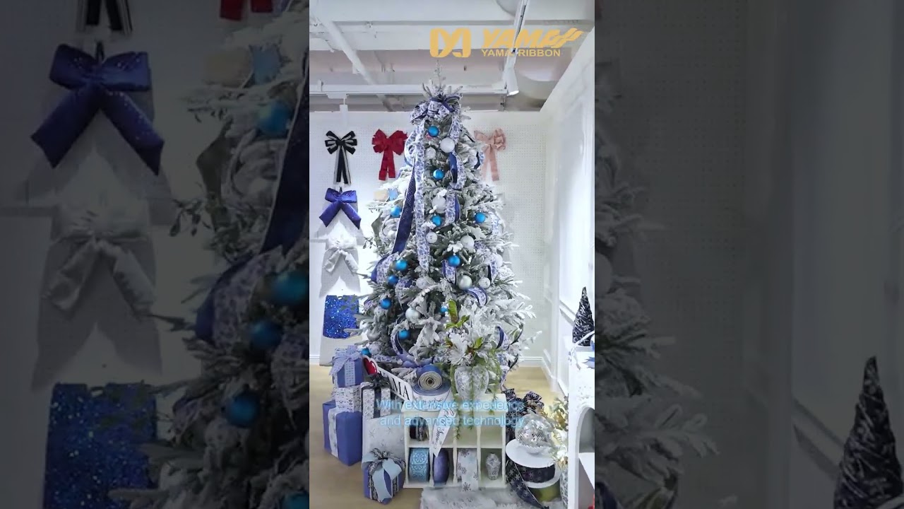 레드 \u0026 화이트 원더랜드 | 야마 리본 샘플룸의 사탕에서 영감을 받은 크리스마스 트리 - 야마 리본, image size:1280x720