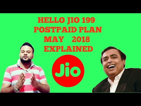 JIO POSTPAID PLAN EXPLAINED || MAY 2018