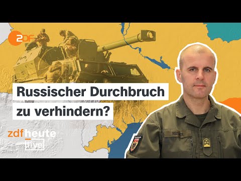 Russische Truppen auf Vormarsch: Was die Ukraine jetzt braucht | Oberst Reisner bei ZDFheute live