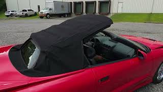 1995 Pontiac Firebird Trans Am Convertible Top Operation and Drive Away