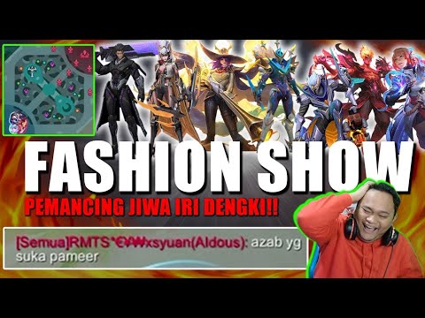 FASHION SHOW DI TIER BADAK!! MEMANCING JIWA IRI DENGKI DENGAN SEMUA SKIN MAHAL!!!