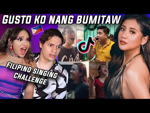 This is RIDICULOUS! Waleska & Efra react to 'Gusto Ko Nang Bumitaw' Filipino Singing Challenge