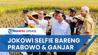 Keakraban Jokowi Bareng Prabowo & Ganjar, Foto Selfie hingga Lempar Candaan saat Kunker di Kebumen