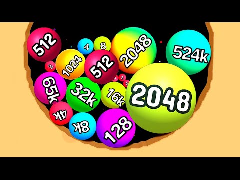 TRACE MERGE 2048 - 2048 Sand Balls (Dig 2048 Games)