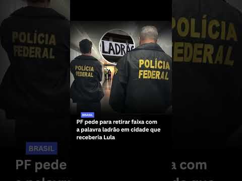 AGENTES DA PF ABORDAM MORADOR NO INTERIOR DE SÃO PAULO, APÓS FAIXA COM PALAVRA "LADRÃO"