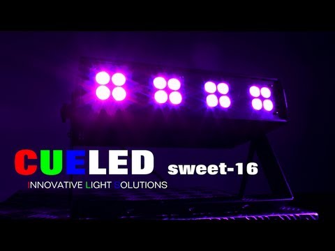 CUELED sweet-16 - TRI LED Colorchange + Washlight + Strobe 16x3W RGB