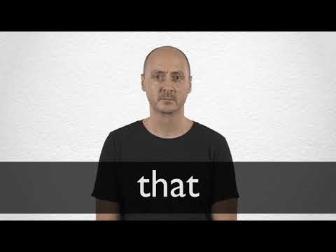 Chinese Translation of “THAT” | Collins English-Simplified Dictionary