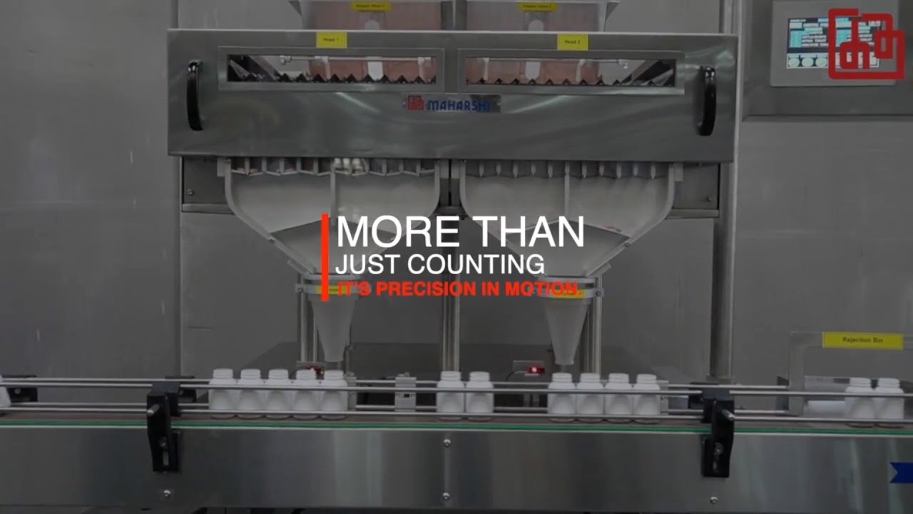 Tablet & Capsule Counting and Filling Machine | Pharmaceutical Packaging Automation | Maharshi