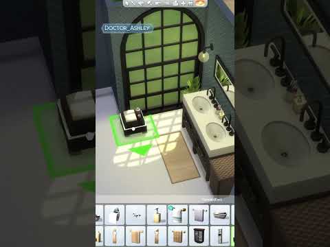 THE BEST BATHROOM SET EVER with the Growing Together Expansion Pack: Sims 4 Room Building #Shorts