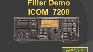 preview picture of video 'Using ICOM IC-7200 Filters'