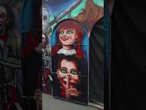 un juego mecánico en un barrio de Ecuador huaquillas el oro