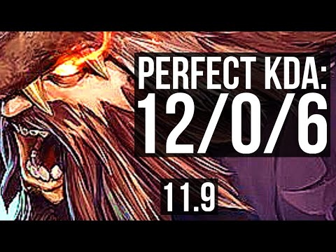UDYR vs OLAF (JUNGLE) | 12/0/6, 68% winrate, Legendary | KR Diamond | v11.9