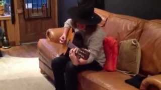 Andrew Watt from Bieber's band playing Neil Young tune at our shop.