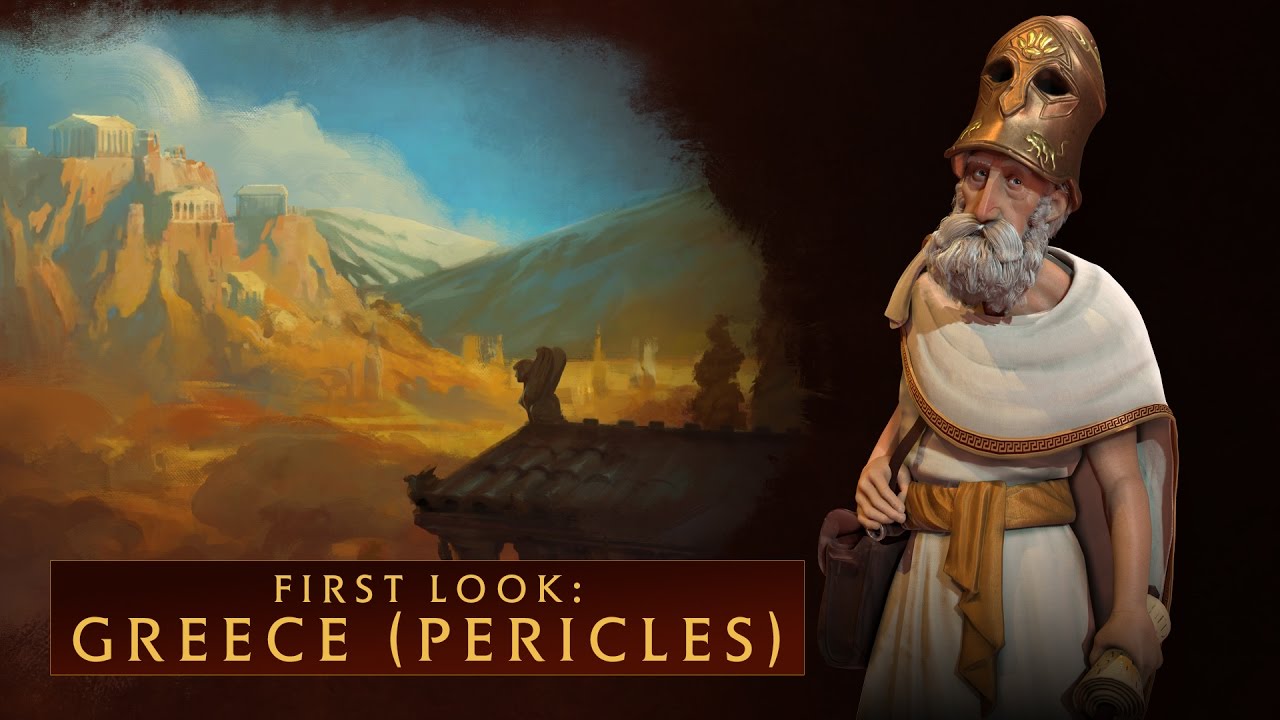 CIVILIZATION VI - First Look: Greece (Pericles) - YouTube