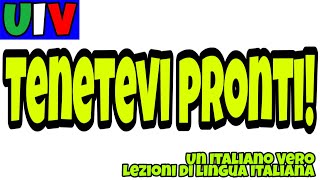 Il verbo &quot;tenere&quot;, i pronomi personali, le particelle