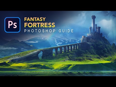 Create a FANTASY FORTRESS Photoshop Tutorial GuideRunner EP3