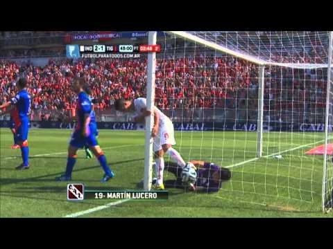 Gol de Lucero. Independiente 2 Tigre 1.Fecha 13.Torneo Primera División 2014.FPT