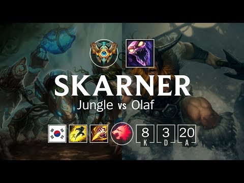 Skarner Jungle vs Olaf - KR Challenger Patch 8.7
