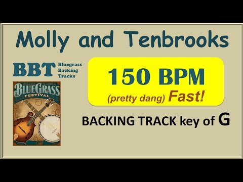 Molly and Tenbrooks in G - bluegrass backing track 150 bpm