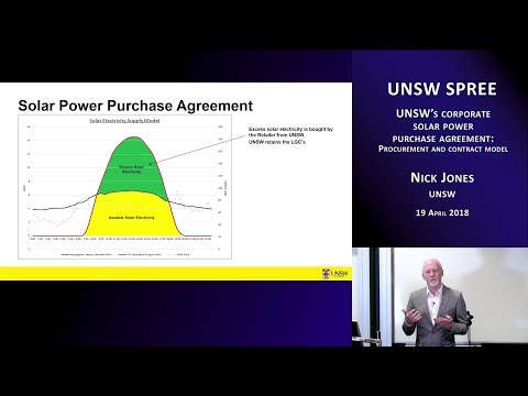UNSW SPREE 201804-19 Nick Jones - UNSW’s corporate solar power purchase agreement
