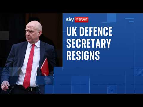 Defence secretary John Healey resigns over spending plan