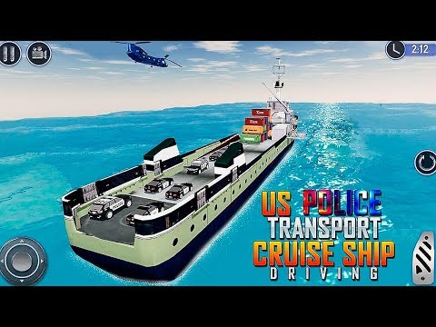US Police Transport: Cruise Ship Driving Game Gameplay