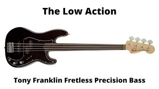 Video thumbnail for Low Action - Fender Tony Franklin Signature Fretless Precision Bass by TheLowAction