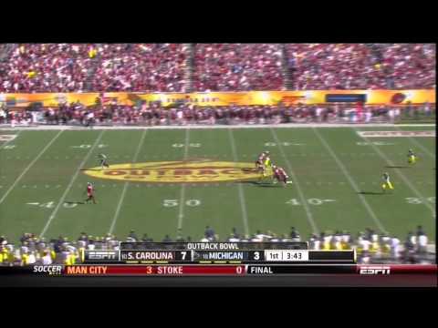 2013 USC vs Michigan - Ace Sanders 63 Yd Punt Return TD