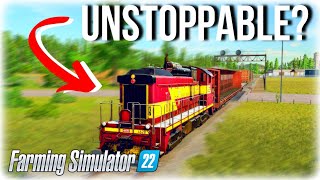 Can You STOP The Train in Farming Simulator 22?